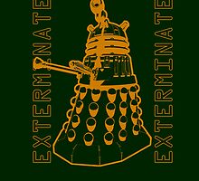 Exterminate Classic Doctor Who Dalek Graphic by astralsid