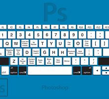 Photoshop Keyboard Shortcuts Blue Opt+Shift+Cmd by Skwisgaar