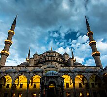 Illuminated: Blue Mosque in Istanbul, Turkey by thewaxmuseum