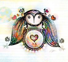 Love and Light Owl by © Karin Taylor
