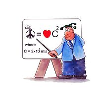 Love Peace Equation Cartoon Phone Case by Sagar Shirguppi