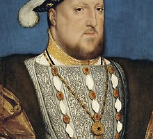 Portrait of Henry VIII of England by Hans Holbein by TilenHrovatic