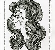 Sugar Skull Sweetheart II by Elizabeth Aubuchon