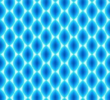 Luminous Abstract Pattern in Shades of Blue by amovitania