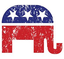 Republican Original Elephant Distressed by Republican