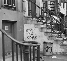 Stop the Cops, East Village 1968 by Barbara Wyeth