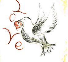 Dove of love by Teresa White