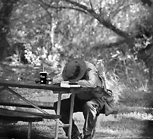 Bird Watching is hard work. by Corri Gryting Gutzman