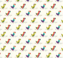 My Offline rainbow Dinosaur by o2creativeNY