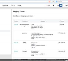 Edit and Remove Shipping Address in Fantacy - http://www.fancyclone.net by hitasoft