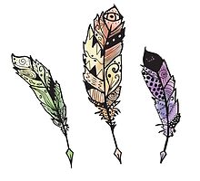 Watercolor Quill design by Dalal Semprun