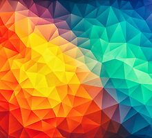 Abstract Multi Color Cubizm Painting by badbugs