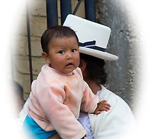 Grandmother and Grandchild in Banos by Al Bourassa