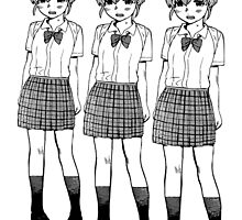 Manga Girls (White) by kkkevinacunaaa
