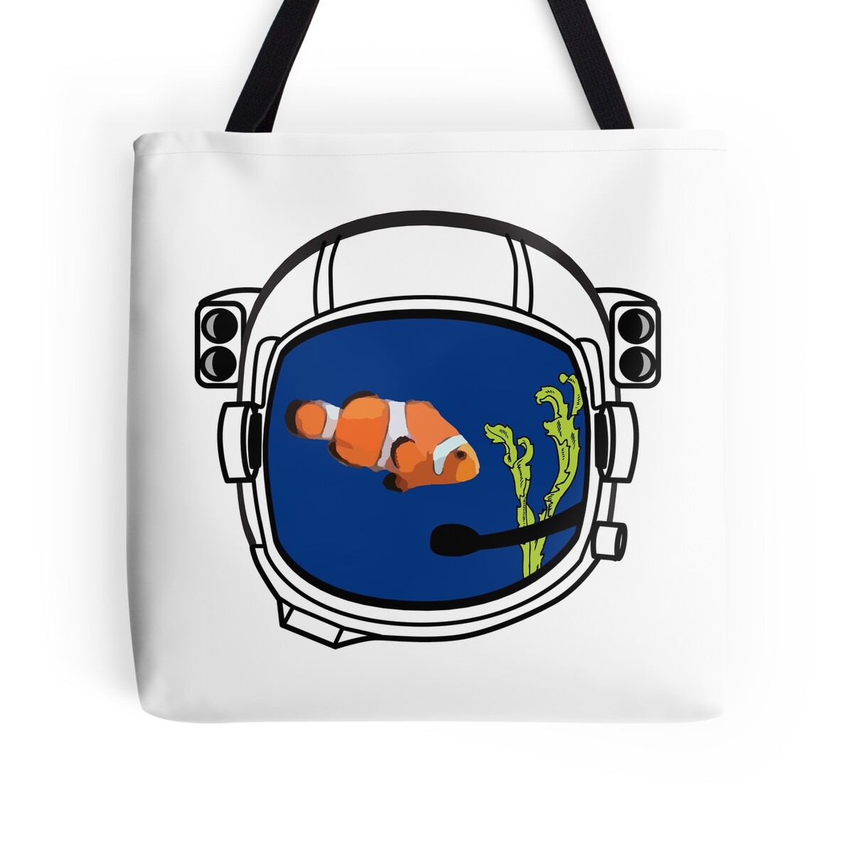 "Space helmet as fish bowl" Tote Bags by Upbeat | Redbubble