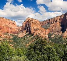 Kolob Canyons Panorama - Zion National Park, Utah by Kenneth Keifer