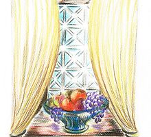 Window of fruit by Teresa White
