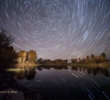 Startrails over Jackson Hole's Newest Park by A.M. Ruttle