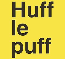 HUFFLEPUFF by Teresa Juste