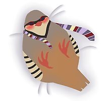 Chukar Partridge Pillow by wendibird