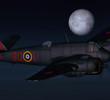 Bristol Beaufighter Nightfighter by Walter Colvin
