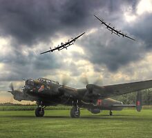 The Prince`s Break - The 3 Lancasters East Kirkby - HDR by Colin J Williams Photography