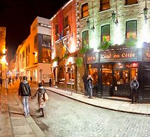 Night Out In Temple Bar - Dublin Ireland by Mark Tisdale