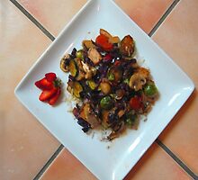 Stir-fry over rice by DAdeSimone