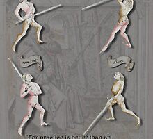 Liechtenauer Guards from Von Danzig Poster by Tracy Mellow
