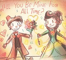 Doctor Who Valentine - Be Mine For All Time by Longfallof1979