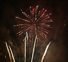 Fireworks over Alveley by Justine Humphries