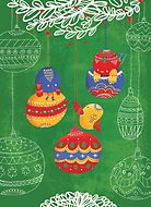 Have yourself a chirpy little Christmas - green by SillyHilli