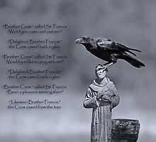 St. Francis and Brother Crow by Bonnie T. Barry