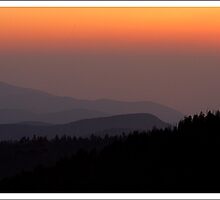 Sunset Clingmans Dome GSMNP by ThomasRBiggs