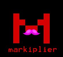 Markiplier Logo With Pink Mustache! by 3mbuscus