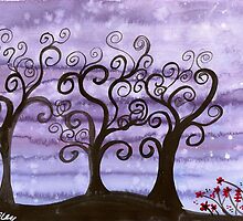 Starlit Trees by klbailey
