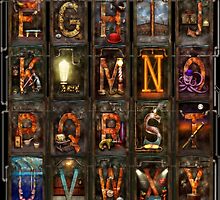 Steampunk - Alphabet - Complete Alphabet by Mike Savad