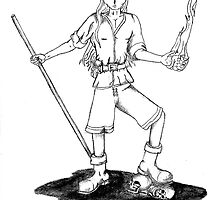 pencil sketch elf by Dalton Sayre