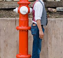 Man versus Fire Hydrant by deahna