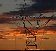 Powerful Sunset by Ann Rodriquez