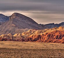 Red Rock Canyon Sunset by LarryGambon