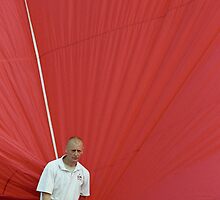 Hot air: Man in red by Lenka