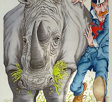 Fat & Thin (Water-colour on hot-press Illust Board) by Rory Stapleton
