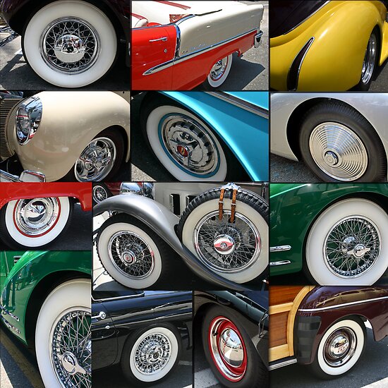 Classic Car tires by Michele Roohani