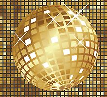 Golden disco ball by AnnArtshock