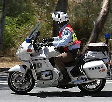 Police Escort - Tour Down Under by Jenny Brice