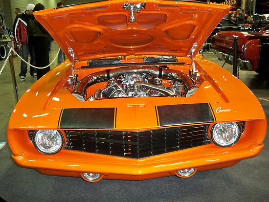 Bright Orange Camaro