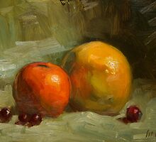 Grapes, Orange and Grapefruit by Les Castellanos