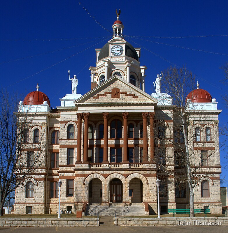 "Coryell Co. Courthouse, Gatesville, TX. circa 1897" by John Thomason