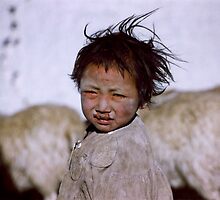 Tibetan Child by Richard Barry